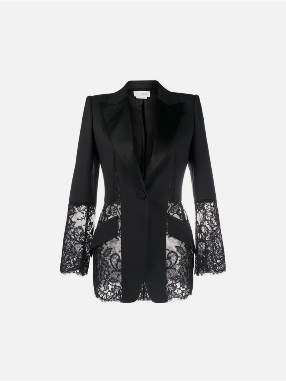 Alexander McQueen Lace Panel Blazer